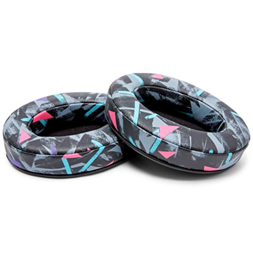 WC Wicked Cushions PadZ - Thick & Soft Ear Pads for ATH M50X / M40X / SteelSeries Arctis/HyperX Cloud & Alpha/Logitech G Pro X/Compatible with Over 50 Headphones | 90s Black - color: 90s Black