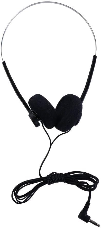 JJLFresheners Black Retro On Ear Headphones, Wired Stereo Headphones, Headphone, Lightweight Portable Headphone with Adjustable Headband,Over,Open-Ear,and Earbuds