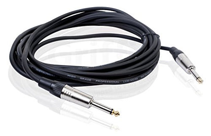 Fat Toad 20ft Guitar Cables (ShieldedPRO X Series) 8-Pack – 1/4" Gold Jack Instrument Cords with 24GA Wires Conductor for Bass, Amp, Pedals & Studio Gear - size: 8-Pack