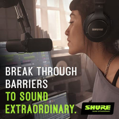 Shure SM7B Dynamic Vocal Microphone for Podcasting & Streaming | XLR studio dynamic mic for broadcast, podcast, recording, gaming and streaming; smooth warm vocals, rugged build - style: SM7B
