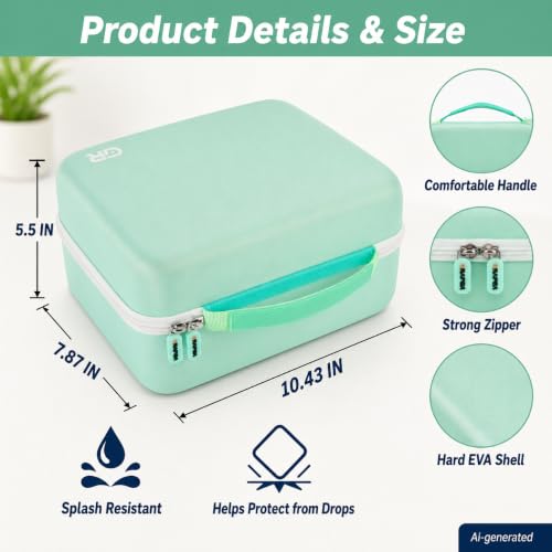 Hard Case for Little Tikes Story Dream Machine Books, Mint Green - color: Green