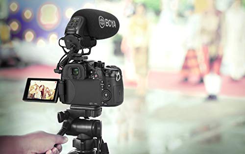 Boya BY-BM3031 – Supercardioid Condenser Microphone That Delivers Sound for DSLRs, camcorders, Audio recorders and More, Black - style: BY-BM3031