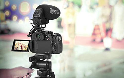 Boya BY-BM3031 – Supercardioid Condenser Microphone That Delivers Sound for DSLRs, camcorders, Audio recorders and More, Black - style: BY-BM3031