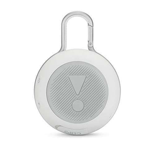 JBL Clip 3 Waterproof Portable Bluetooth Speaker - White (Renewed) - color: White