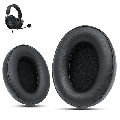 Replacement Earpads for HyperX Cloud 2, Hyper X Cloud Parts for HyperX ALPHA/1/2/WIRELESS/ALPHA S/CORE/Stinger/Flight/Mix, Soft Leather & Memory Foam - style: Leather