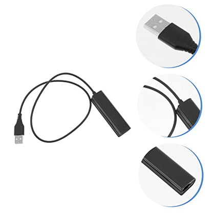 SECFOU 3pcs Female Headset Jack to Male USB Adapter Cable for Laptop and Telephone Headsets to USB Devices Lightweight and Portable Converter for and Online Conferencing