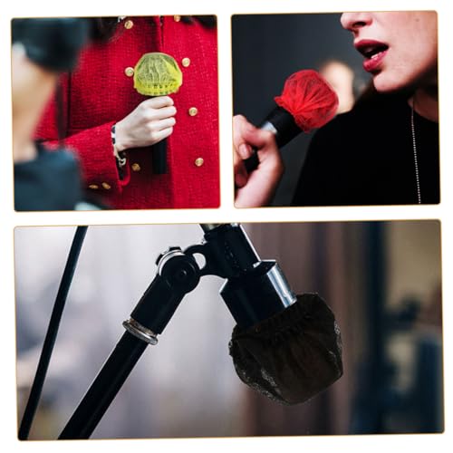 BESPORTBLE 80Pcs Disposable Microphone Covers Non Woven Mic Protectors for Clean and Use Recording Studios Live Performances and Conferences Each