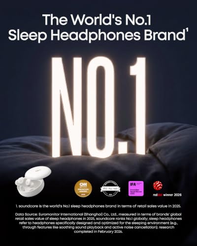 Soundcore Sleep A30 Special by Anker, Sleep Earbuds - color: Lunar White
