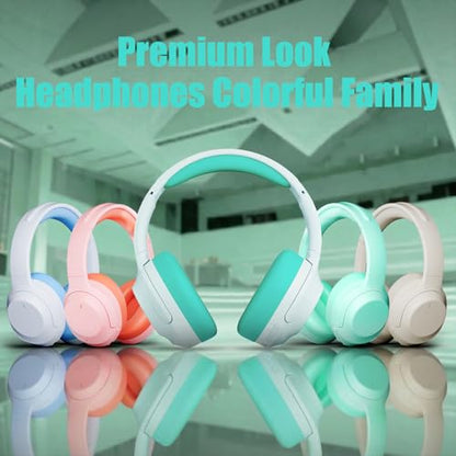 Upgraded Pro‑level Hybrid Active Noise Cancelling Headphones, HD Sound & Big Bass, 2X Softer Comfort, Long ANC Playtime, Wireless Over-Ear Bluetooth Headphones Perfect for Home Office|Travel|Pair - color: Green