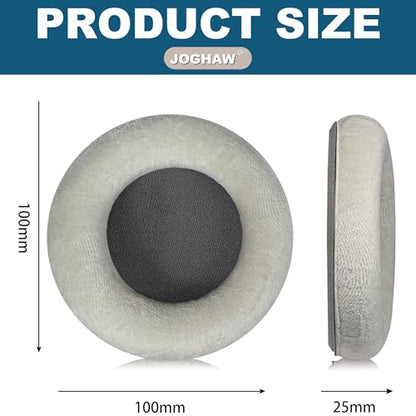 Headphones Replacement Ear Pads for AKG K701, K702, Q701, Q702, K601, K612, K712, Soft Velvet with high-Density Memory Foam - Grey