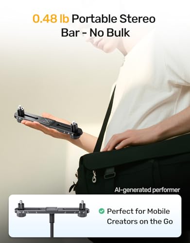 Stereo Mic Bar, Adjustable Dual Microphone Mount Bar,Universal Double Mic Holder for Stand,Precision Stereo Spacing Mic Bar for Podcast,Live Streaming,Studio Recording,Fit 3/8"&5/8" Threaded Mic Stand - size: Stereo Mic Bar