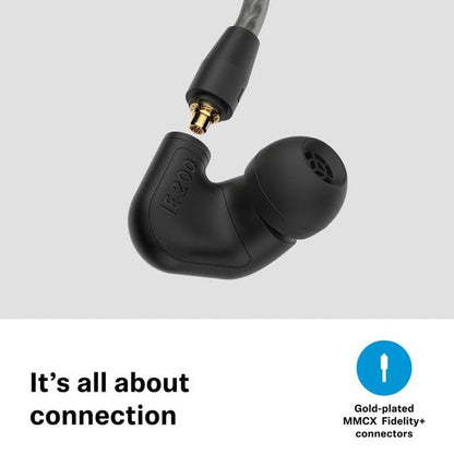 Sennheiser IE 200 in-Ear Wired Audiophile Headphones, Flexible Ear Hooks