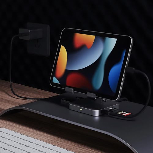 7-in-1 USB C Hub Stand for MacBook, 100W PD, 4K HDMI, USB 3.0, SD TF, Audio