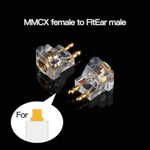 FitEar Adapter to MMCX or 2Pin 0.78mm for FitEar TG334, TG335, Pure, Silver, IEM Bluetooth Adapter, FitEar Male to MMCX or 2Pin Flat Female (Fitear to MMCX)