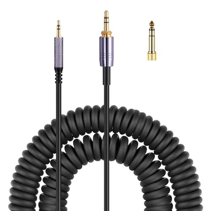QC35 Coiled Audio Cable Compatible with Bose QC45(QuietComfort 45) NC700 AKG Y55BT Y55 Headphones 2.5mm to 3.5mm Extension Aux Cord with (1/4") Adapter(4.2ft-14ft) - size: 4.2ft-14ft