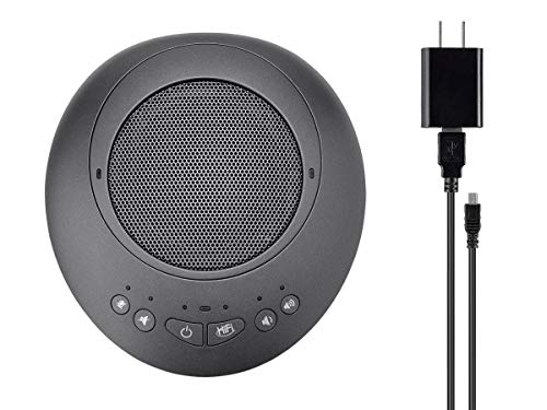 Workstream by Monoprice Wireless Omni Directional USB Conference Room Mic and Speaker, 360 Degree with Noise and Echo Cancellation