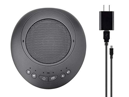 Workstream by Monoprice Wireless Omni Directional USB Conference Room Mic and Speaker, 360 Degree with Noise and Echo Cancellation