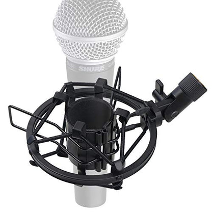 SUNMON SM58 Microphone Shock Mount Holder for Reduces Vibration and Noise, Suitable for Shure SM58-LC, SM58-CN Cardioid Dynamic Vocal Mic - color: Shock Mount