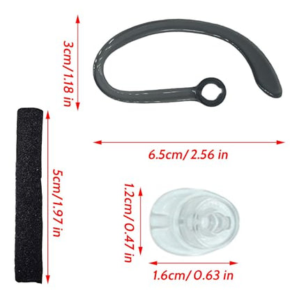 CS540 Eartips Set, Ear Hook Loops, Comfortable Ear Tips Foam Spare Ear Gels Secure Fit for Plantronics CS540 Savi W440 W740 W745 WH500 Headset 9pcs in a Box (Large) - size: Large