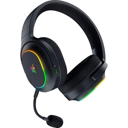 Razer Barracuda X Chroma Wireless Gaming Headset, 2.4 Ghz, Black | Bluetooth, Lightweight, Chroma RGB, 40mm Drivers, Cardioid Mic, 70 Hr Battery, for PC, Mac, PS5, Switch 2, Smartphone - color: Black