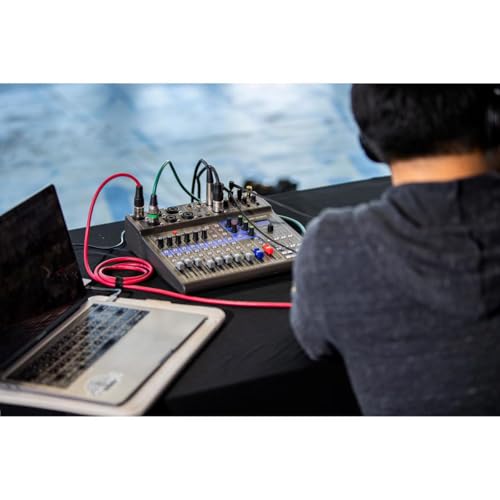 Zoom LiveTrak L-8 Battery Powered Mixer/Recorder for Musicians & Podcasters | 8-channel digital mixer with 12-in/4-out USB interface and 6 sound pads for podcasting, music and live streaming
