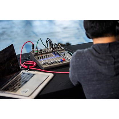 Zoom LiveTrak L-8 Battery Powered Mixer/Recorder for Musicians & Podcasters | 8-channel digital mixer with 12-in/4-out USB interface and 6 sound pads for podcasting, music and live streaming