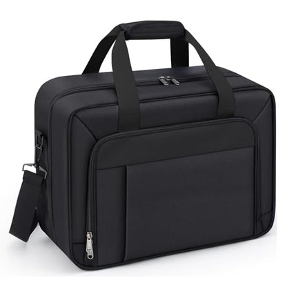 GDNasist Carrying Case Compatible with PS5/PS5 Pro/PS5 Slim, All Black | Travel Thickened Protective Bag Compatible with Playstation 5 Console, Headset, PS5 Controller, Game Discs and Accessories - color: All-black