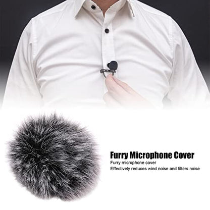 Furry Microphone Windscreen Muff for Recording, Noise Reduction, Soft, Portable, Hygienic Design with Fleece Material, Suitable for Indoor and Outdoor Applications
