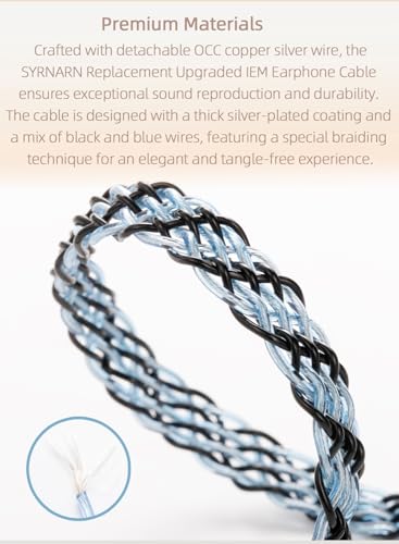 MMCX 2.5mm Balanced Cable - 5N OCC Copper Silver for JVC FX850/FX1200, Hi-Res Audio, Tangle-Free - size: MMCX, 2.5mm