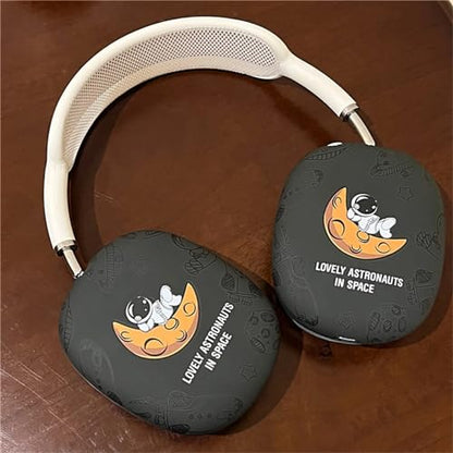 Case Compatible with AirPods Max Headphones, Cute Anime Soft TPU Astronaut Anti-Scratch Protective Ear Cup Covers Headphone Cases for Woman Kids Boy - color: Astronaut 2