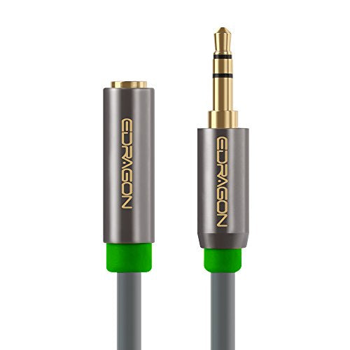 3.5mm Aux Headphone Extension Cable 50 Feet (15 Meters) 3.5mm Male to Female Stereo Audio Extension Cable 50ft (15M) for Car, Stereo, iPhone, Smartphone or any Audio Device ED84071 (2 Pack) - size: 50 Feet, style: Male to Female