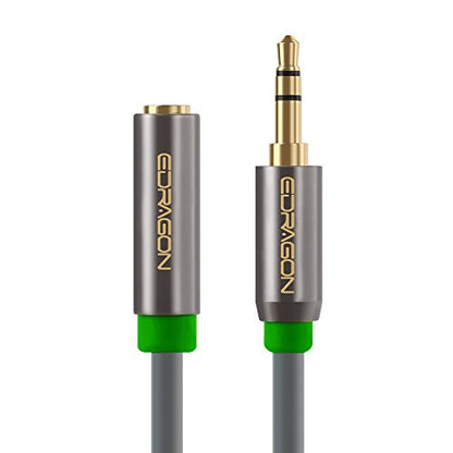 3.5mm Aux Headphone Extension Cable 50 Feet (15 Meters) 3.5mm Male to Female Stereo Audio Extension Cable 50ft (15M) for Car, Stereo, iPhone, Smartphone or any Audio Device ED84071 (2 Pack) - size: 50 Feet, style: Male to Female