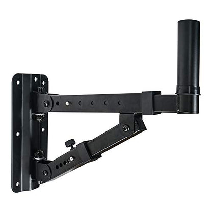 Sound Town 2-Pack Adjustable Wall Mount Speaker Brackets with 180-degree Swivel (STWSD-048B) - size: 048B