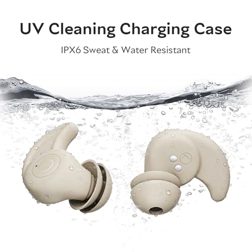 OHAYO Sleep Earbuds Bluetooth 6.0 Noise Cancelling Headphones for Side Sleepers No Touch Control