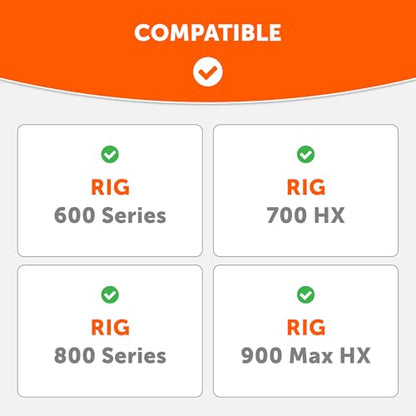 WC Freeze Rig 600/700/800/900 - Cooling Gel Earpads for RIG 600 Pro, RIG 700 HX, RIG 800 Pro, RIG 900 Max by Wicked Cushions - Boost Comfort, Thickness, & Sound Isolation for Epic Gaming | 90's Black - color: 90's Black