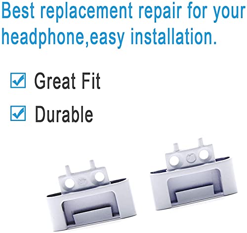 Adhiper Hinge Replacement for Solo3 Wireless Solo2 Wireless Headphone - color: White