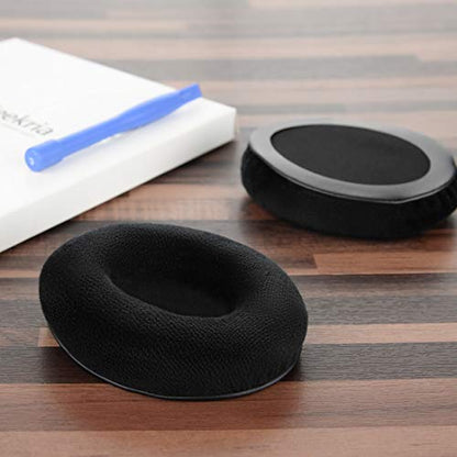 Geekria Comfort Velour Replacement Ear Pads for Sennheiser Momentum On-Ear, Momentum 2.0 On-Ear (Do Not Fit 2.0 Over-Ear) Headphones Ear Cushions (Black)