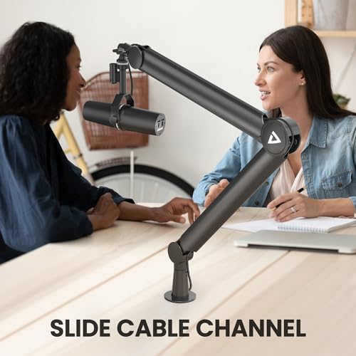 Boom Arm Stand THRONMAX S8 Mic Stand for Game Streaming and Broadcasting/Sturdy and Universal Mic Arm with 1/4“，3/8" to 5/8" Adapter，All-Metal and Fully Adjustable Mic Arm