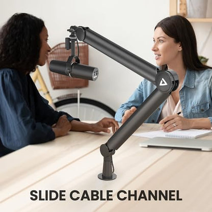 Boom Arm Stand THRONMAX S8 Mic Stand for Game Streaming and Broadcasting/Sturdy and Universal Mic Arm with 1/4“，3/8" to 5/8" Adapter，All-Metal and Fully Adjustable Mic Arm