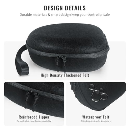 Hard Shell Case Compatible with Steam Frame/Meta Quest 3/Apple Vision Pro, Portable Travel Storage for Steam Frame, 2 Steam Controllers, Data Cables and More,Hard Case for VR Headsets