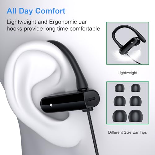 ACANDYA Wired Earbuds 3.5mm Jack Over Ear Headphones with Mic for iPod/iPad | Noise Canceling 3.5mm Earphones Airplane School Students Headset for iPhone/Samsung Phone Computer Laptop MP3 Tablets