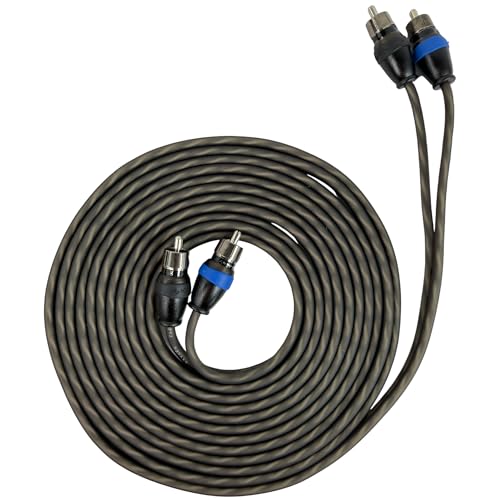 Sky High Car Audio 2 Channel Twisted 6 ft RCA Cables Coated 6' OFC - size: 6 Feet