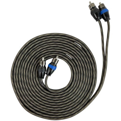 Sky High Car Audio 2 Channel Twisted 6 ft RCA Cables Coated 6' OFC - size: 6 Feet