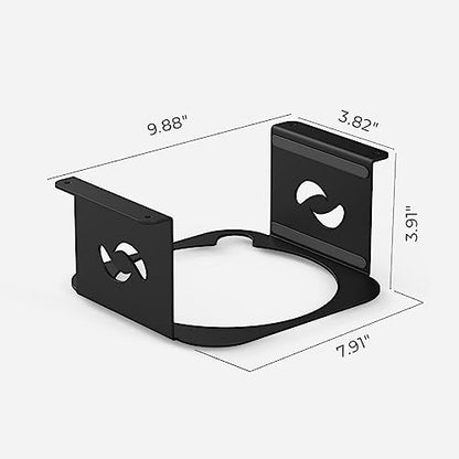 HumanCentric Under Desk Mount Compatible with Mac Studio, M4 M3 M2 M1 | Mounting Stand Bracket, Heat Dissipation, Anti-Scratch, Secure or Hide with Holder Case