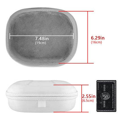 GEEKRIA Audio Mixer Case, Compatible with Focusrite Scarlett 2i2 3nd Gen Audio Interface Hard Case, Protective Hard Shell Travel Carrying Bag (White)