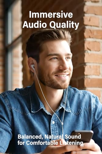 FUNLOGY Wired Earbuds (3.5 mm, White) - color: White