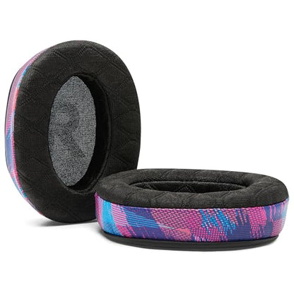 WC Freeze G Pro X - Angled Cooling Gel Earpads for Logitech Gpro X | Made by Wicked Cushions | Extreme Comfort, Angeled Design, New Freeze V2 Cooling Fabric, Extra Thick | Speed Racer - color: Speed Racer
