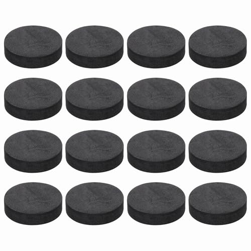 MECCANIXITY 16 Pcs Single Sided Speaker Isolation Feet Pads, 40mmx10mm Non Slip Foam Shock Absorption Base Pad Amplifier Stand Feet Mat for Speaker HiFi Home Theater Sound System, Black - size: 40mmx10mm