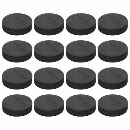 MECCANIXITY 16 Pcs Single Sided Speaker Isolation Feet Pads, 40mmx10mm Non Slip Foam Shock Absorption Base Pad Amplifier Stand Feet Mat for Speaker HiFi Home Theater Sound System, Black - size: 40mmx10mm