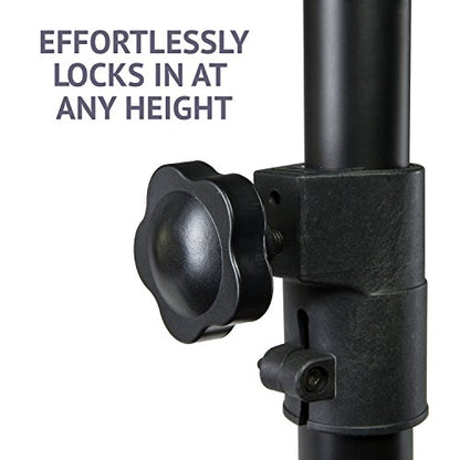 LyxPro Professional Microphone Stand Heavy Duty 90” Studio Overhead Boom Stand with Rolling Caster Wheels, 87” Extra Long Telescoping Arm Mount, Foldable Tripod Legs & Adjustable Counterweight - size: Mobile with Caster Wheels